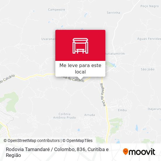 Rodovia Tamandaré / Colombo, 836 mapa