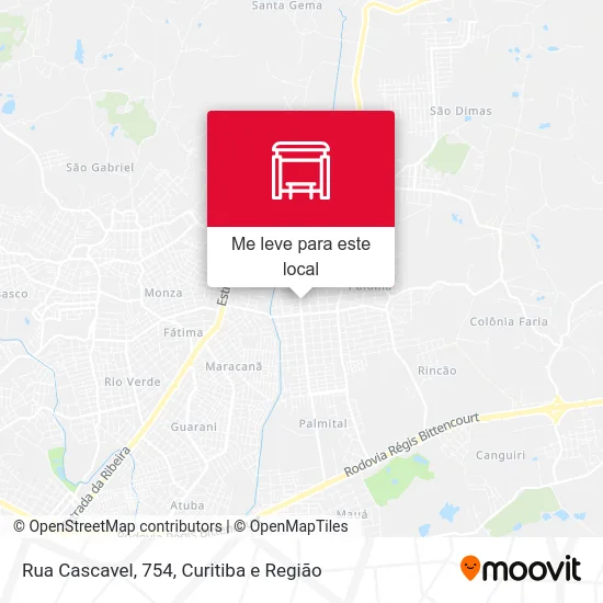 Rua Cascavel, 754 mapa