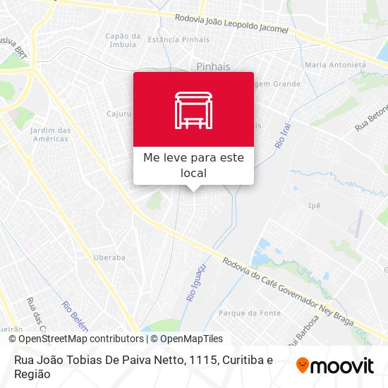Rua João Tobias De Paiva Netto, 1115 mapa