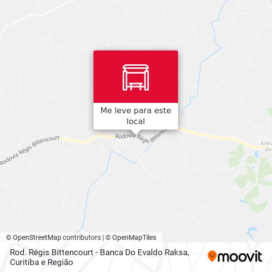 Rod. Régis Bittencourt - Banca Do Evaldo Raksa mapa