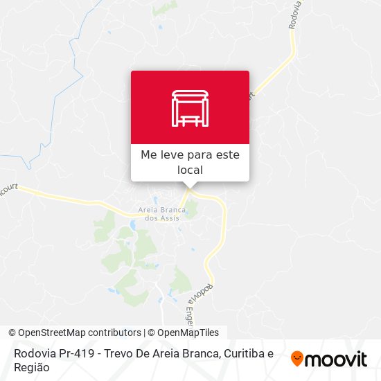 Rodovia Pr-419 - Trevo De Areia Branca mapa