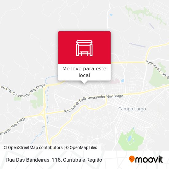 Rua Das Bandeiras, 118 mapa