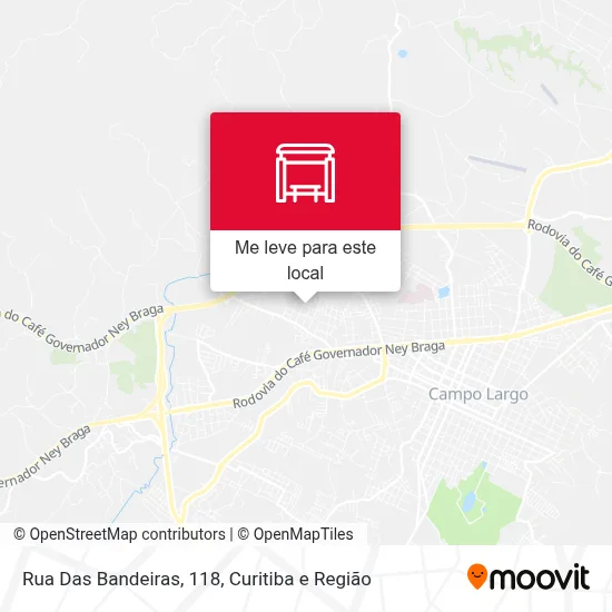 Rua Das Bandeiras, 118 mapa