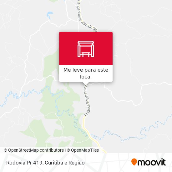 Rodovia Pr 419 mapa