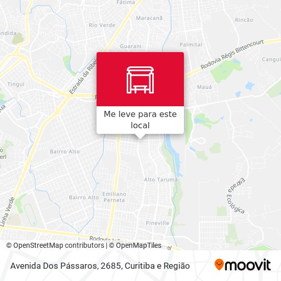 Avenida Dos Pássaros, 2685 mapa