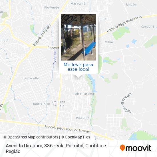 Avenida Uirapuru, 336 - Vila Palmital mapa