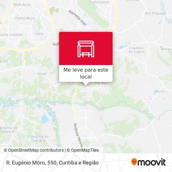R. Eugênio Môro, 550 mapa