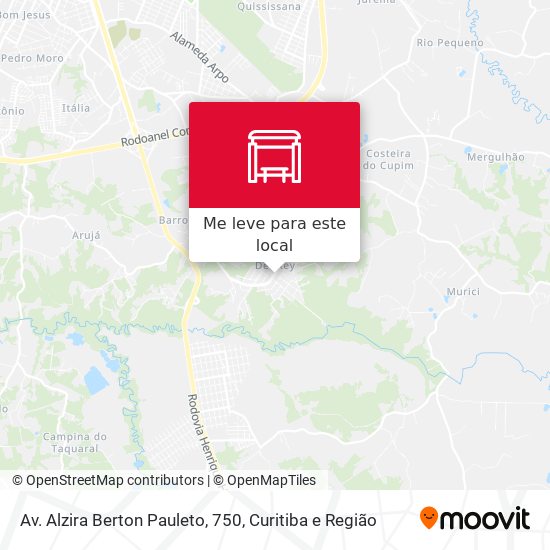 Av. Alzira Berton Pauleto, 750 mapa