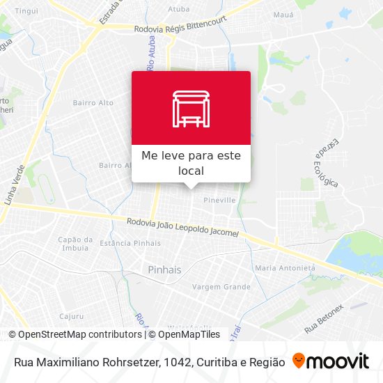 Rua Maximiliano Rohrsetzer, 1042 mapa