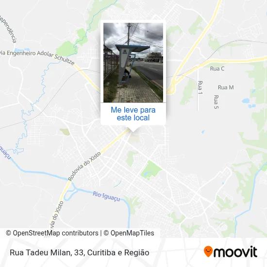 Rua Tadeu Milan, 33 mapa