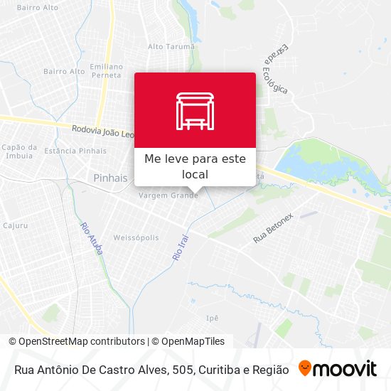 Rua Antônio De Castro Alves, 505 mapa