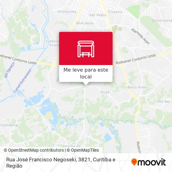 Rua José Francisco Negoseki, 3821 mapa