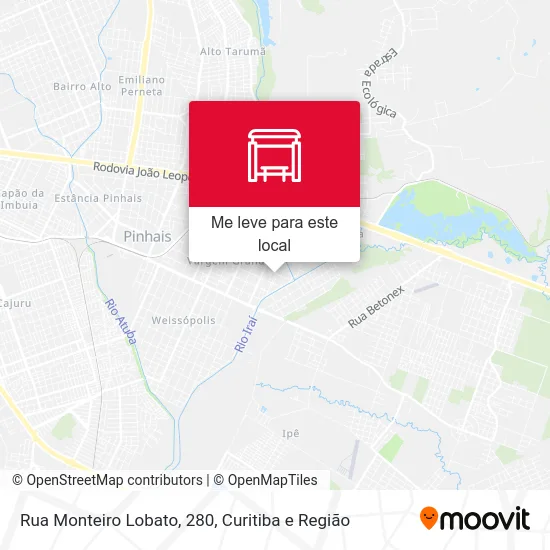 Rua Monteiro Lobato, 280 mapa