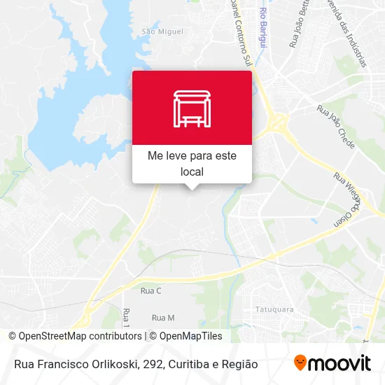 Rua Francisco Orlikoski, 292 mapa
