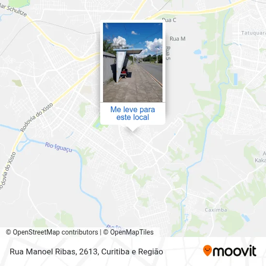 Rua Manoel Ribas, 2613 mapa