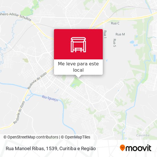 Rua Manoel Ribas, 1539 mapa