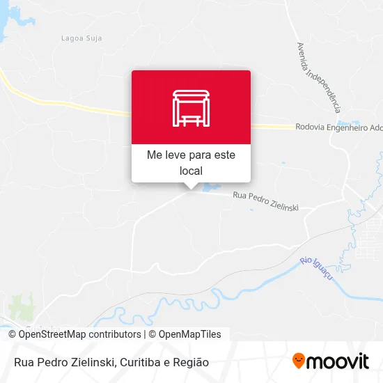 Rua Pedro Zielinski mapa