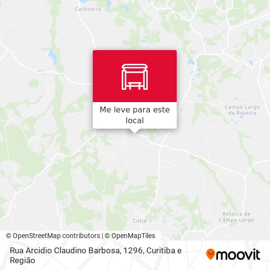 Rua Arcidio Claudino Barbosa, 1296 mapa