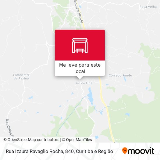 Rua Izaura Ravaglio Rocha, 840 mapa