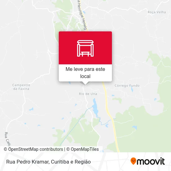 Rua Pedro Kramar mapa