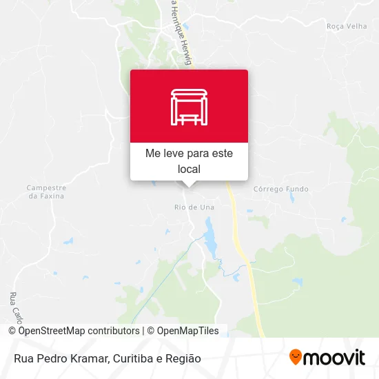 Rua Pedro Kramar mapa