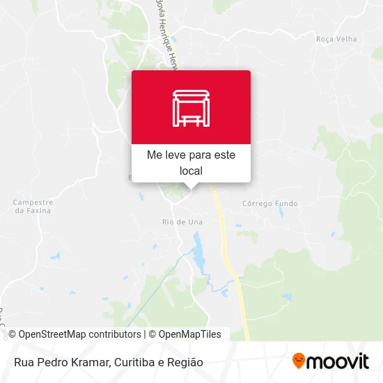 Rua Pedro Kramar mapa