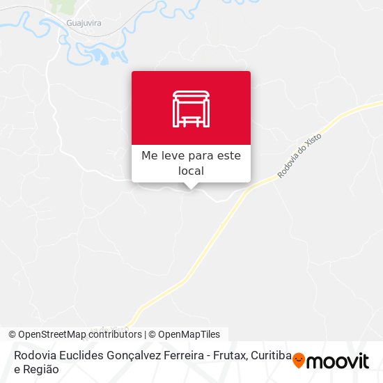 Rodovia Euclides Gonçalvez Ferreira - Frutax mapa