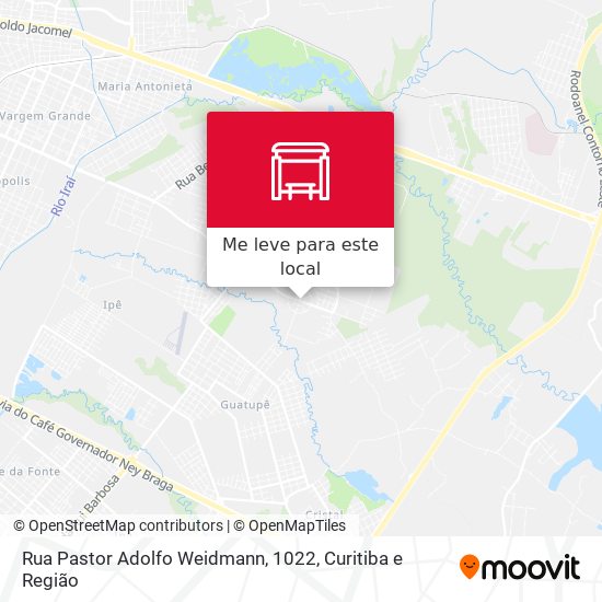 Rua Pastor Adolfo Weidmann, 1022 mapa