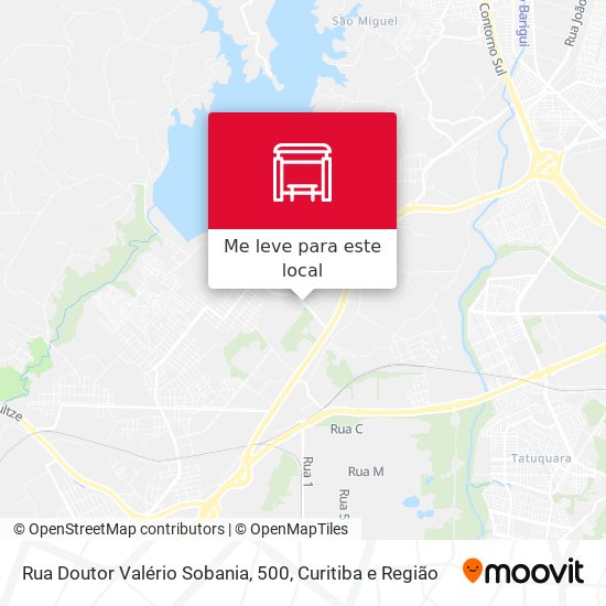 Rua Doutor Valério Sobania, 500 mapa