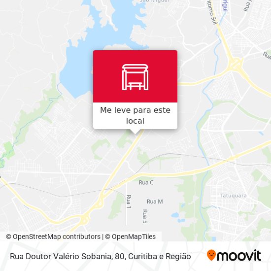 Rua Doutor Valério Sobania, 80 mapa