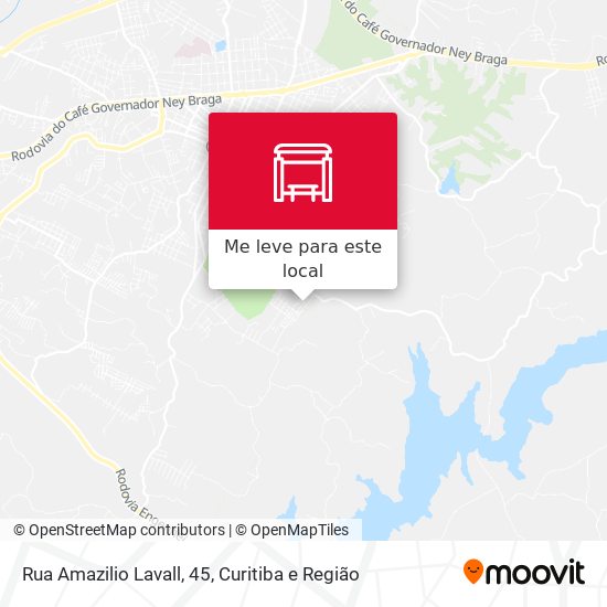 Rua Amazilio Lavall, 45 mapa