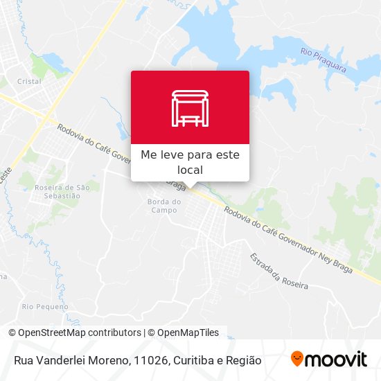Rua Vanderlei Moreno, 11026 mapa