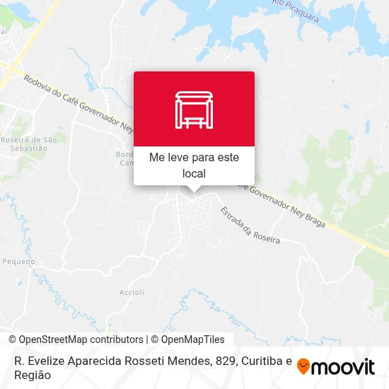 R. Evelize Aparecida Rosseti Mendes, 829 mapa