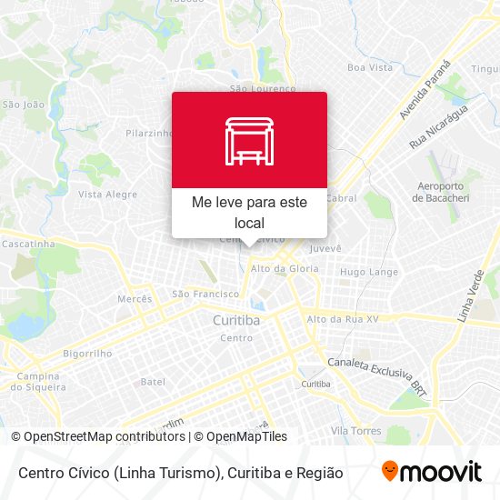 Centro Cívico (Linha Turismo) mapa