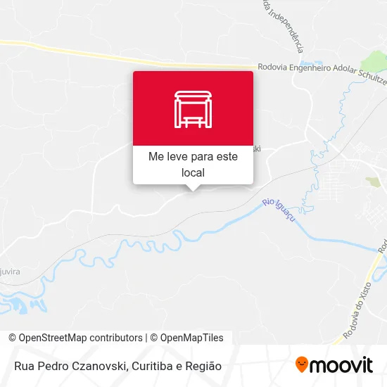 Rua Pedro Czanovski mapa