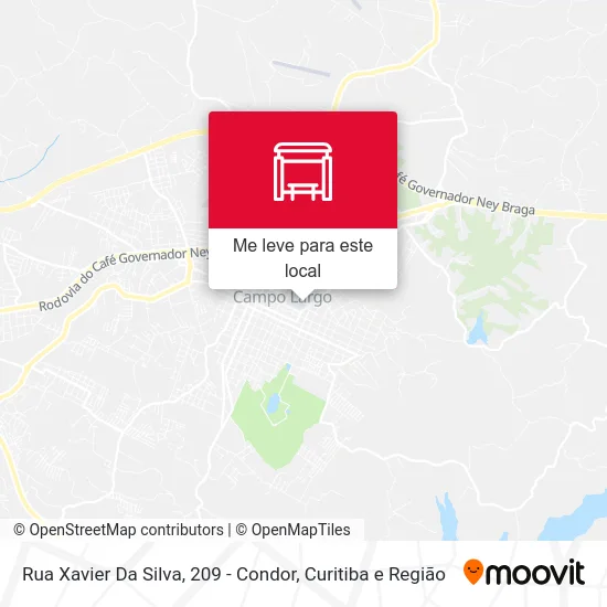 Rua Xavier Da Silva, 209 - Condor mapa
