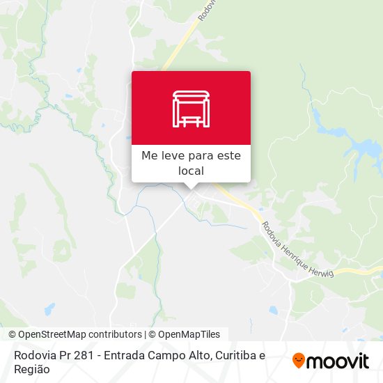 Rodovia Pr 281 - Entrada Campo Alto mapa