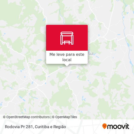 Rodovia Pr 281 mapa