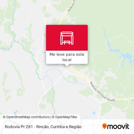 Rodovia Pr 281 - Rincão mapa