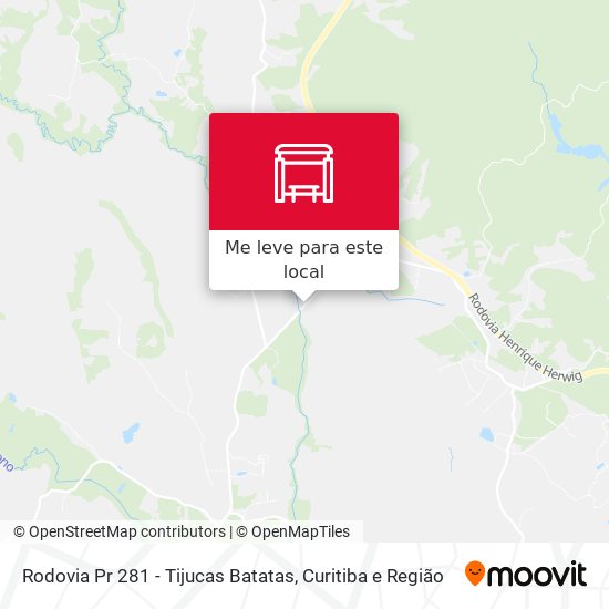 Rodovia Pr 281 - Tijucas Batatas mapa