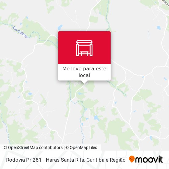 Rodovia Pr 281 - Haras Santa Rita mapa