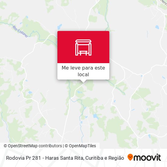 Rodovia Pr 281 - Haras Santa Rita mapa