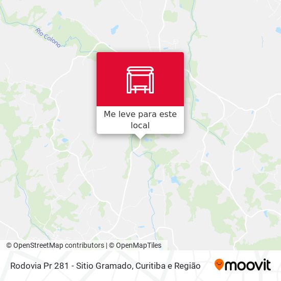 Rodovia Pr 281 - Sitio Gramado mapa