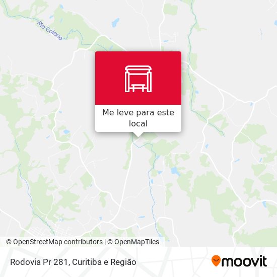 Rodovia Pr 281 mapa