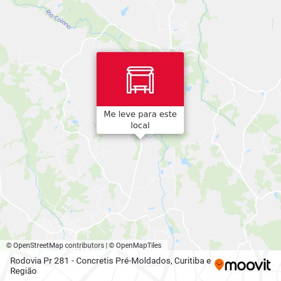 Rodovia Pr 281 - Concretis Pré-Moldados mapa