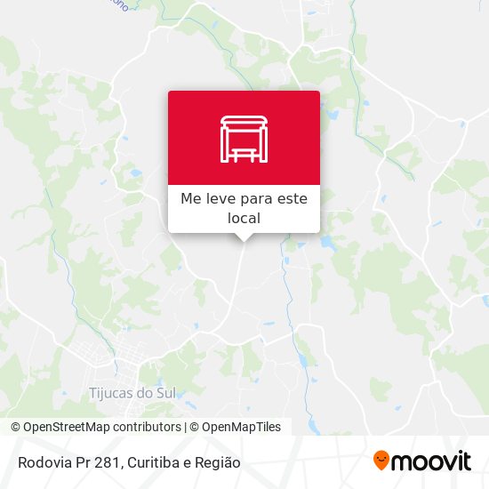 Rodovia Pr 281 mapa