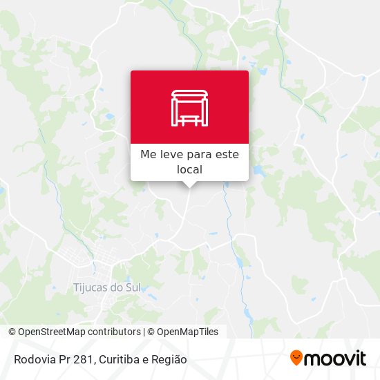 Rodovia Pr 281 mapa