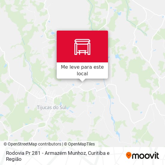 Rodovia Pr 281 - Armazém Munhoz mapa