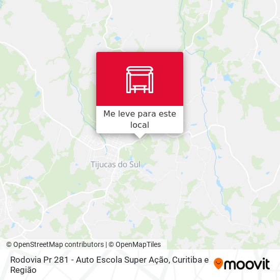Rodovia Pr 281 - Auto Escola Super Ação mapa