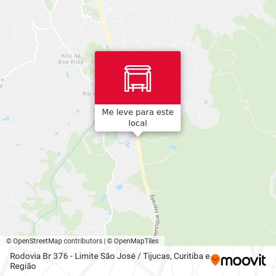 Rodovia Br 376 - Limite São José / Tijucas mapa
